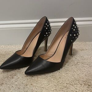 Mix No. 6 Black Studded Heels *new